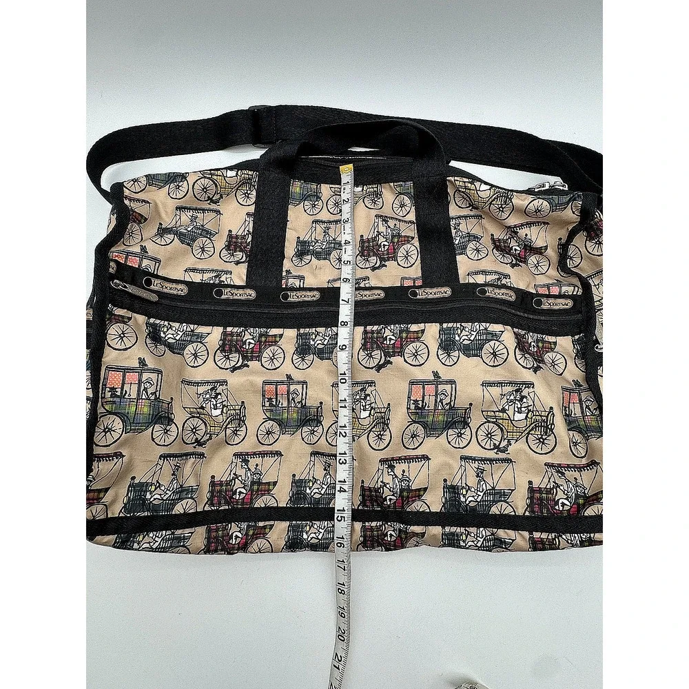 Vintage LeSportsac Deluxe Large Weekender Duffel Bag Carriage Plaid Costa Rica